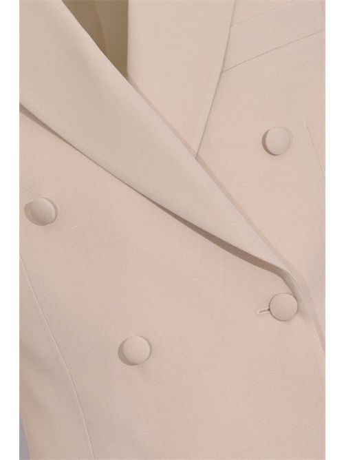 Abito doppiopetto Soiree in viscosa e seta Beige LARDINI | CN5917EI PAIF66418180